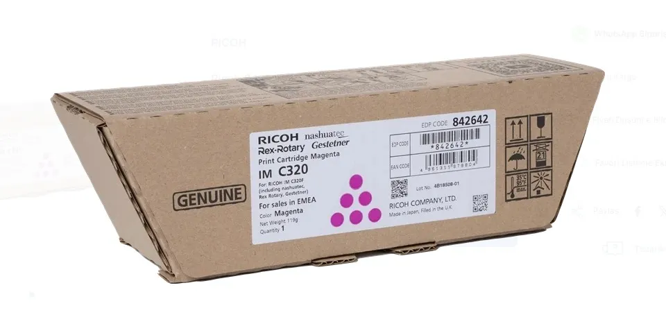 RİCOH IM C320 ORJİNAL TONER MAGENTA (842642) 1
